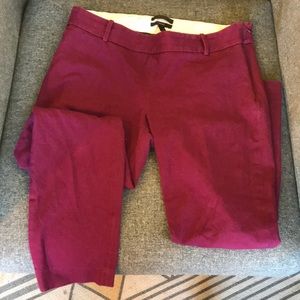 J. Crew berry Minnie pant